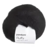 Garn Fluffy 50 g svart