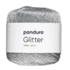 Garn glitter 25 g sølv