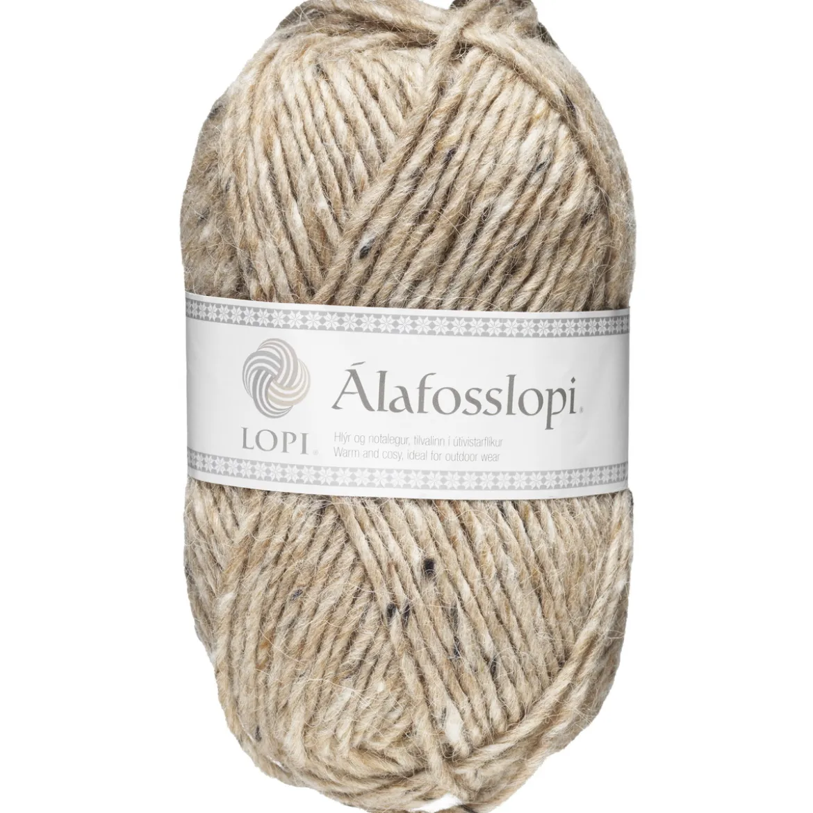 Garn Istex Alafosslopi 100 g beigemelert – 9976 Beige tweed