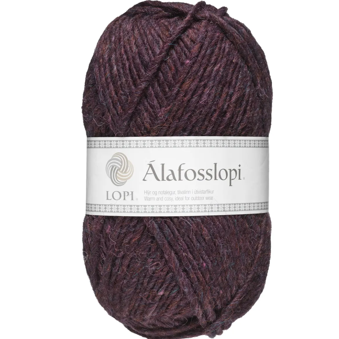 Garn Istex Alafosslopi 100 g bordeaux – 9961 Bordeaux heather