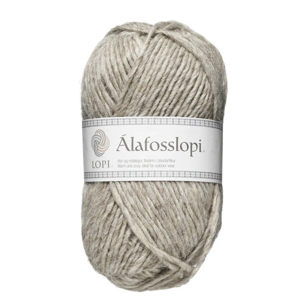 Garn Istex Alafosslopi 100 g musebeige – 0086 Light beige heather