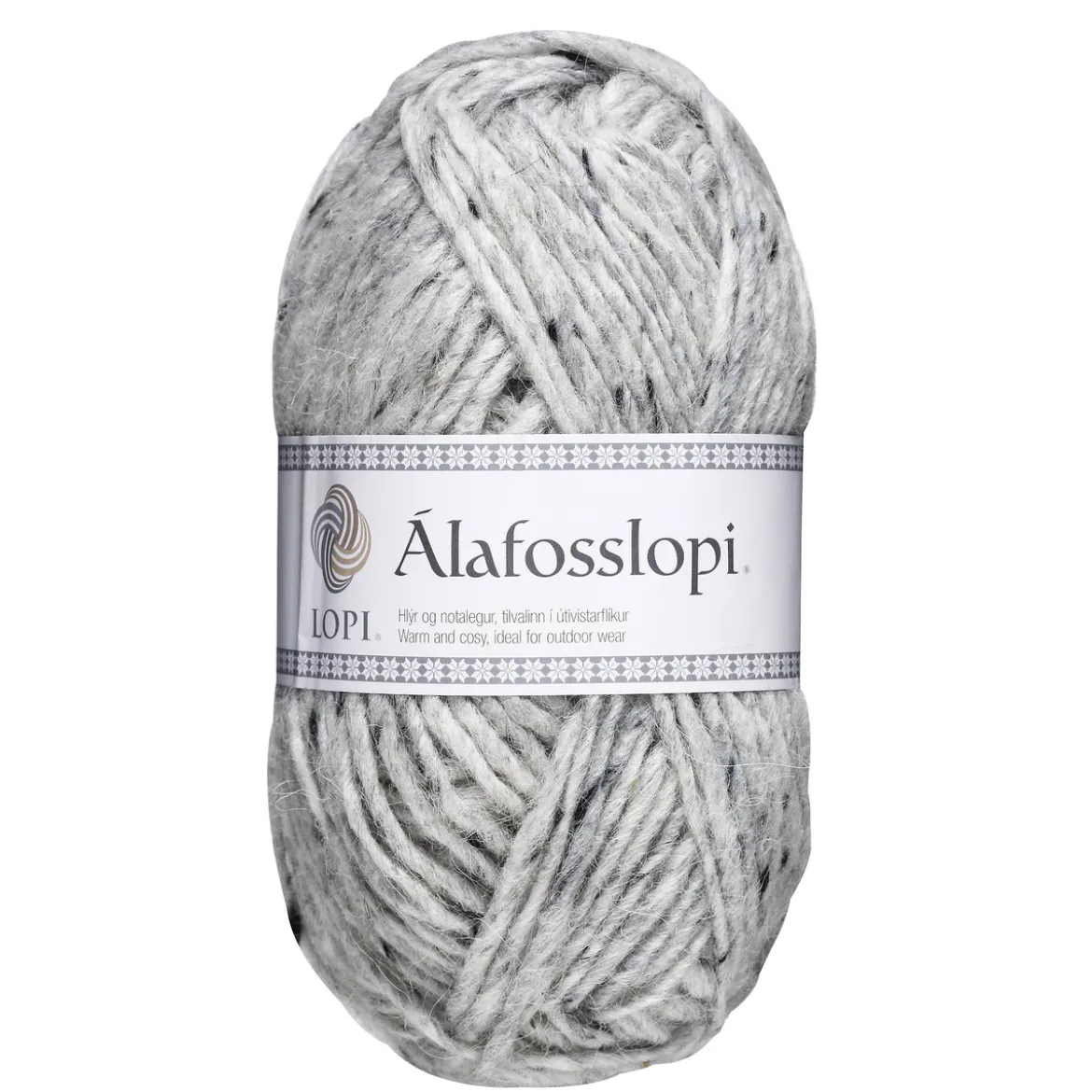 Garn Istex Alafosslopi 100 g tweed – 9974 Light grey tweed