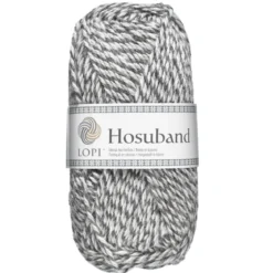 Garn Istex Hosuband 100 g hvit/grå – Grey-white 0224