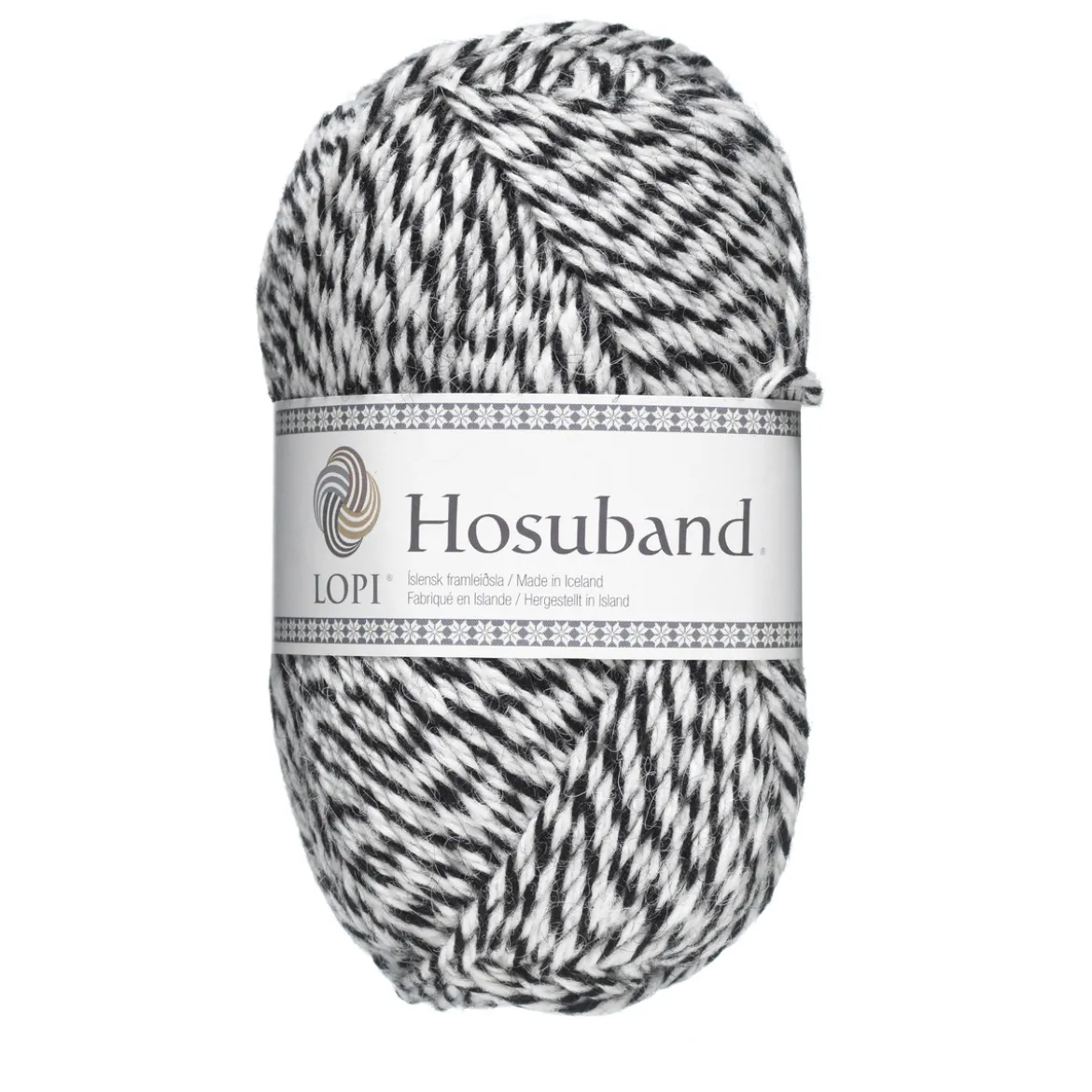 Garn Istex Hosuband 100 g hvit/svart – White-black 0000