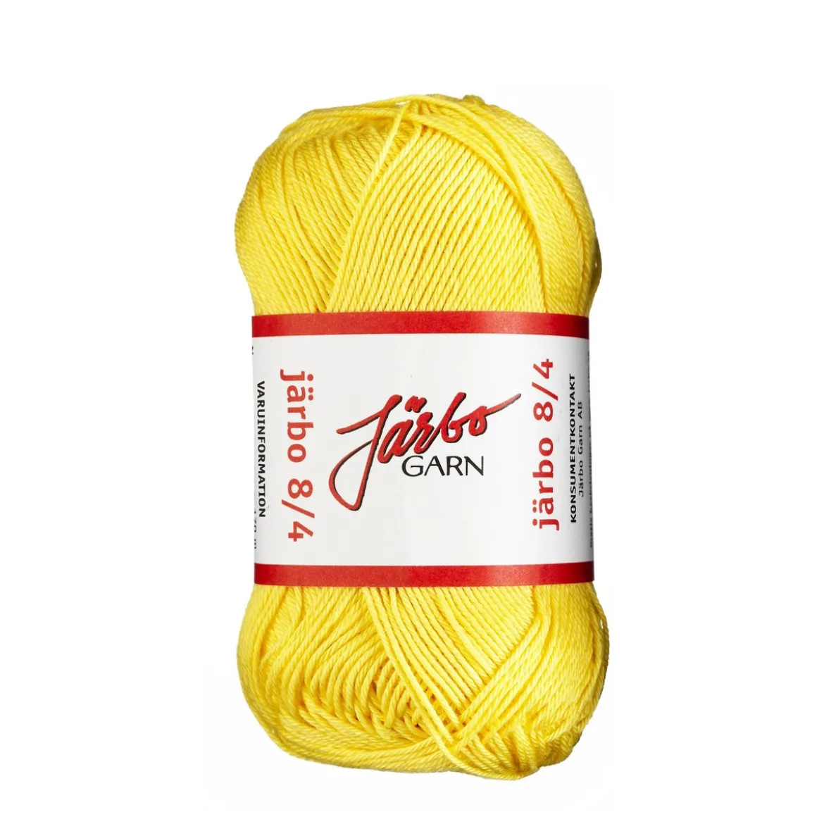 Garn Järbo 8/4 50 g gul – 32001 Yellow