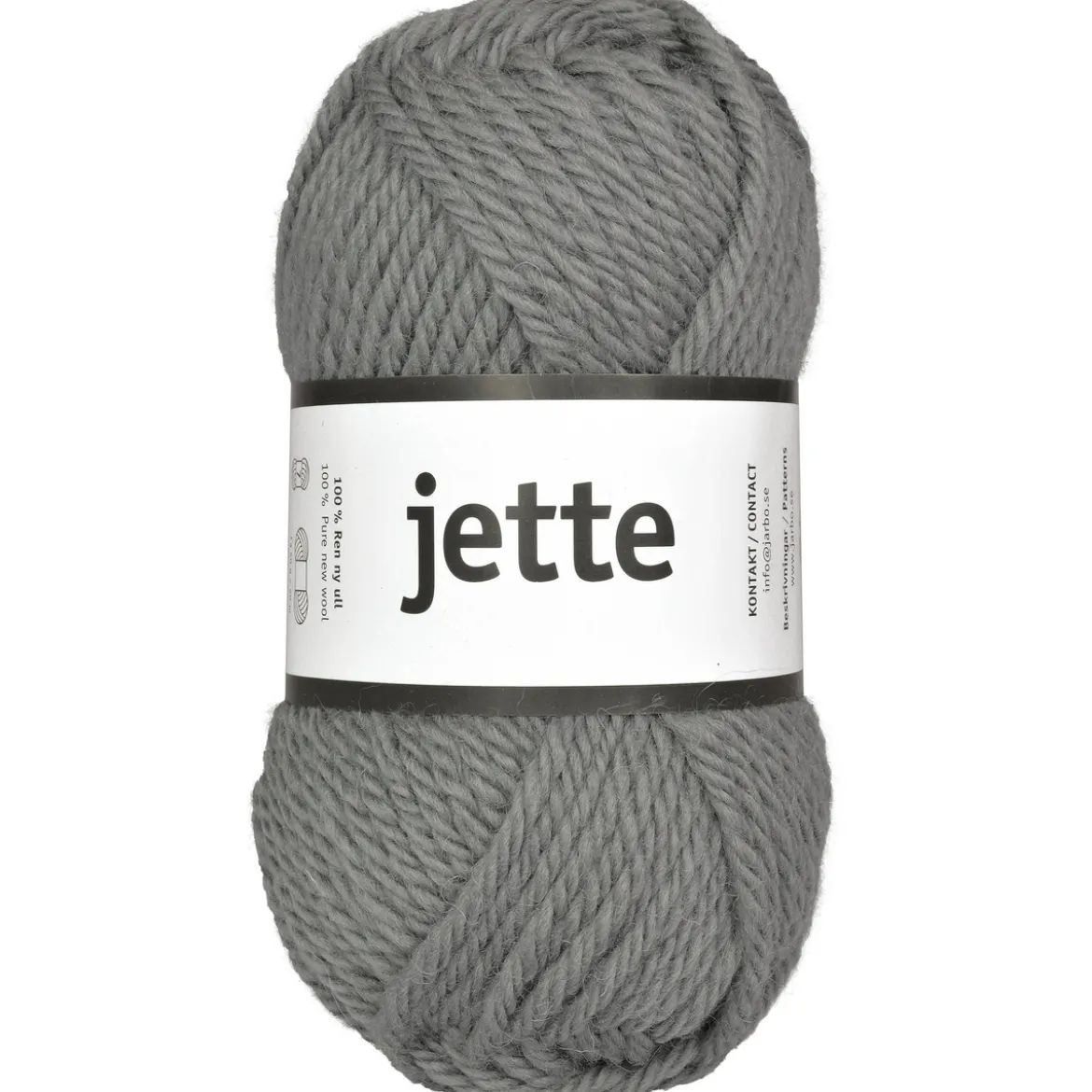 Garn Järbo Jette 50 g grå – 26318 Grey stone