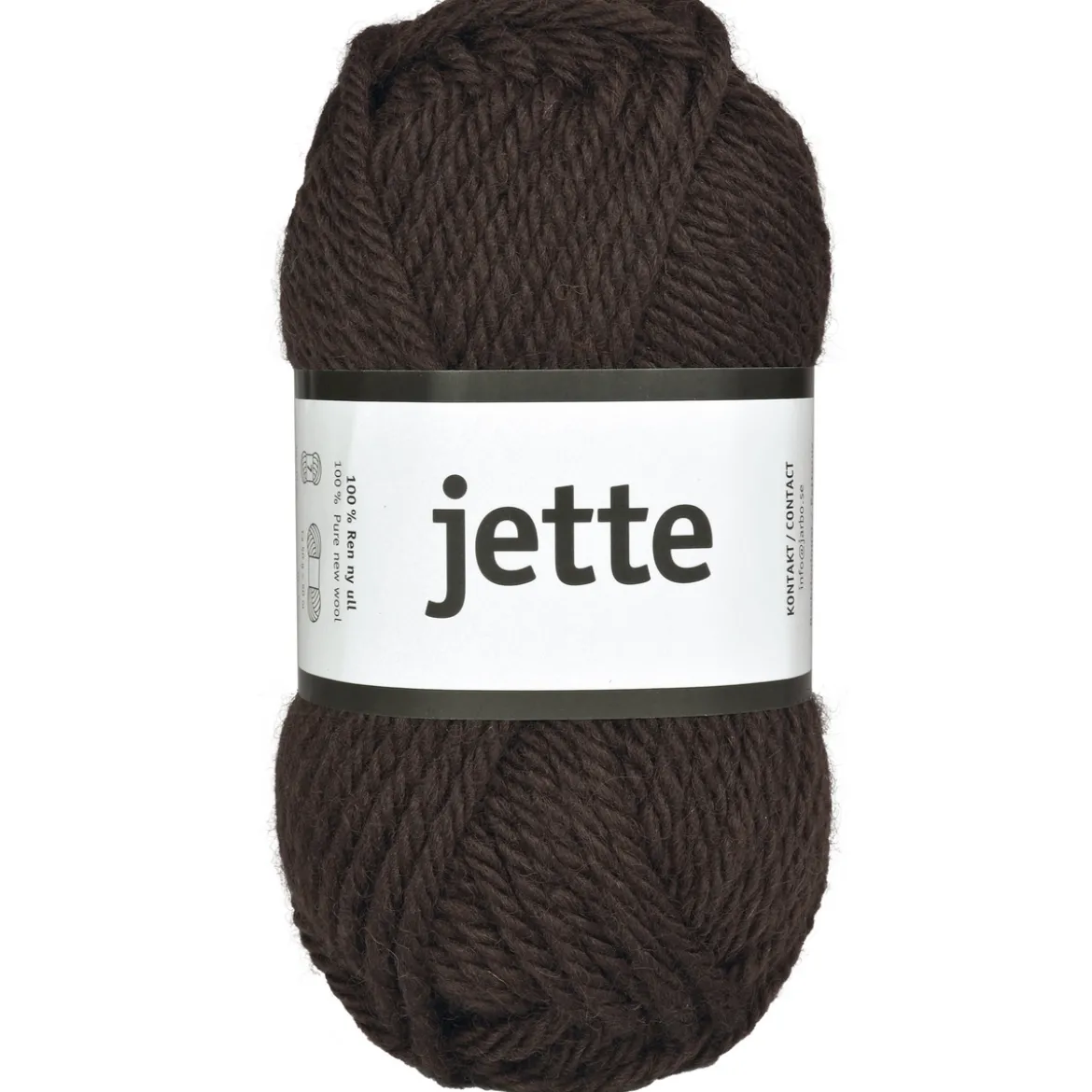 Garn Järbo Jette 50 g mørkebrun – 26313 Coffee kick