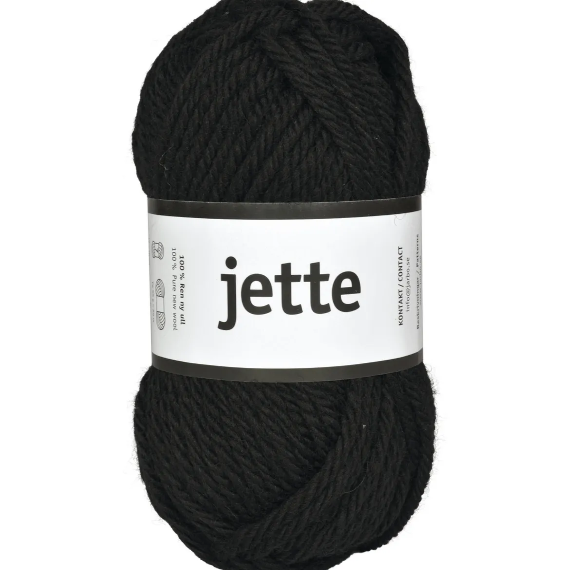 Garn Järbo Jette 50 g svart – 26319 Black
