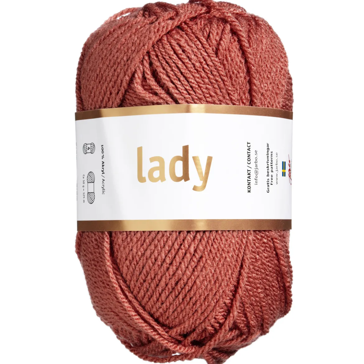 Garn Järbo Lady 50 g gammelrosa – 44218 Old rose