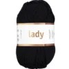 Garn Järbo Lady 50 g svart – 44201 Black