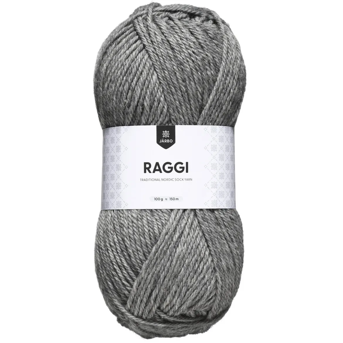 Garn Järbo Raggi 100 g lysegrå – Light grey 1549