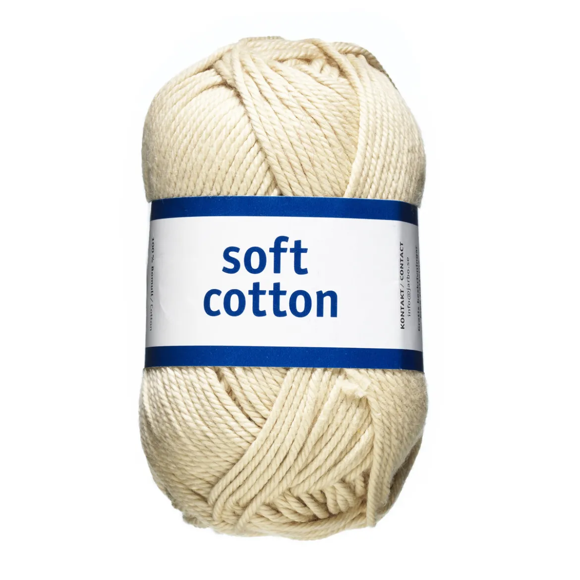 Garn Järbo Soft Cotton 50 g beige – 8856 Nature beige