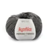 Garn Katia Merino Tweed 50 g mørkegrå – 308 Dark grey