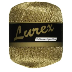 Garn Lammy Lurex 25 g gull