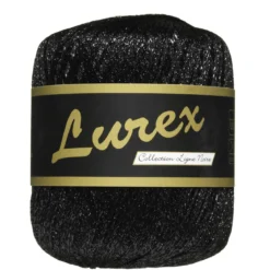 Garn Lammy Lurex 25 g svart