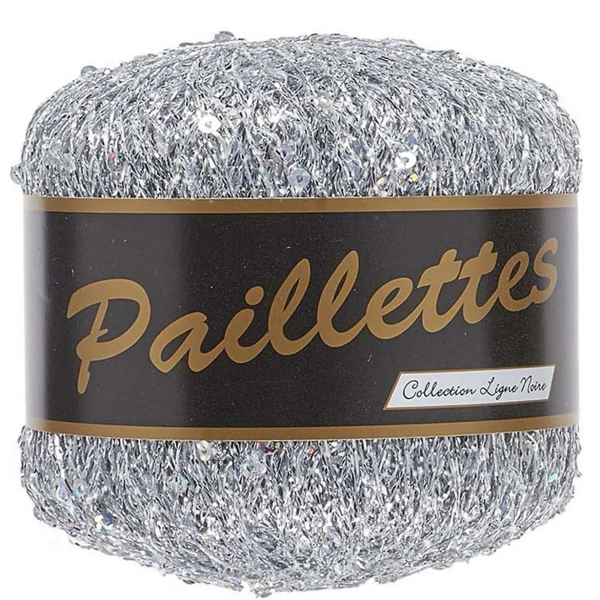 Garn Lammy Paillettes 25 g sølv 401
