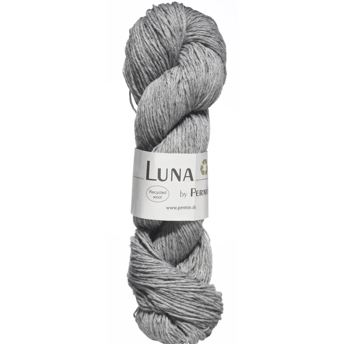 Garn Luna 50 g lysegrå