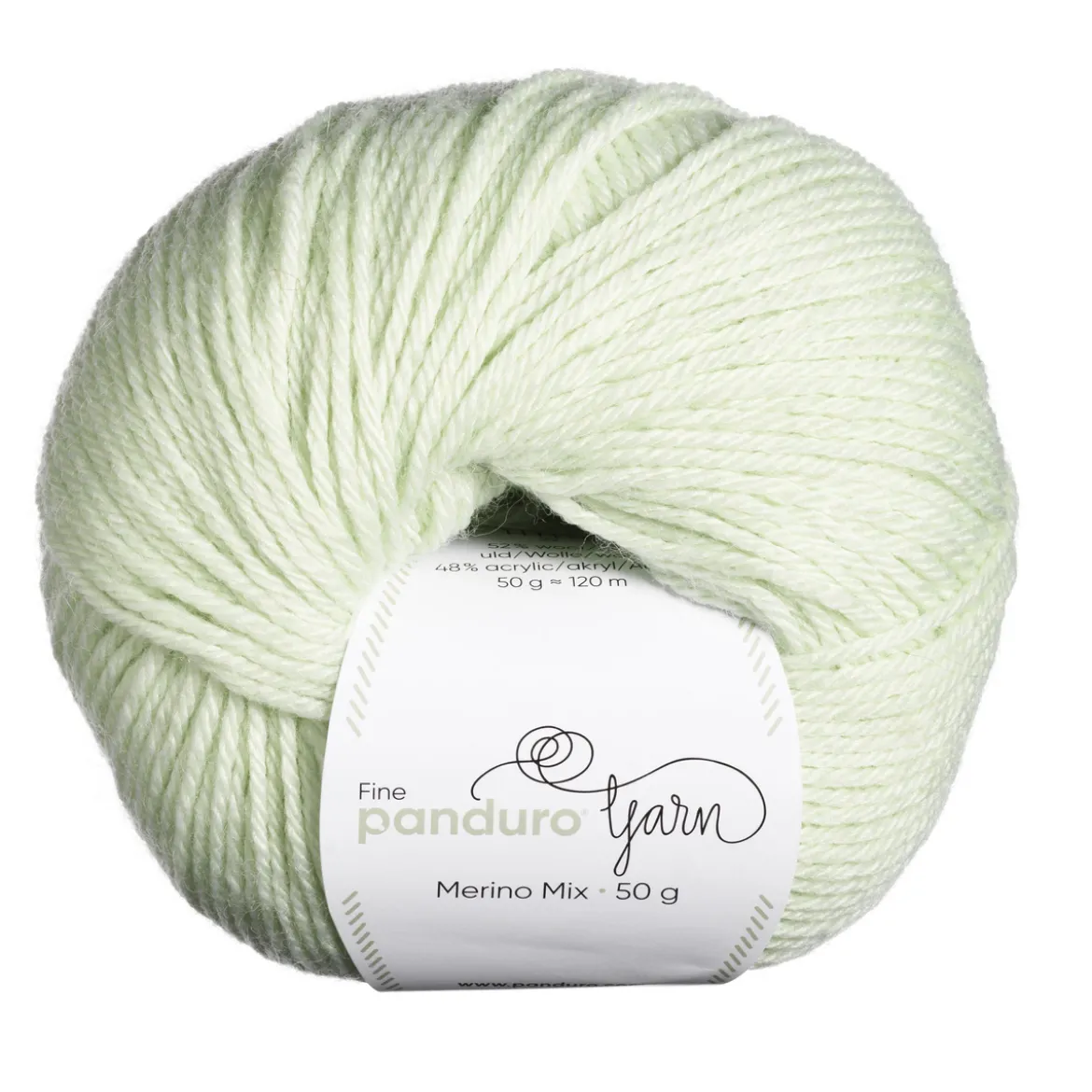 Garn Merino Mix 50 g babygrønn