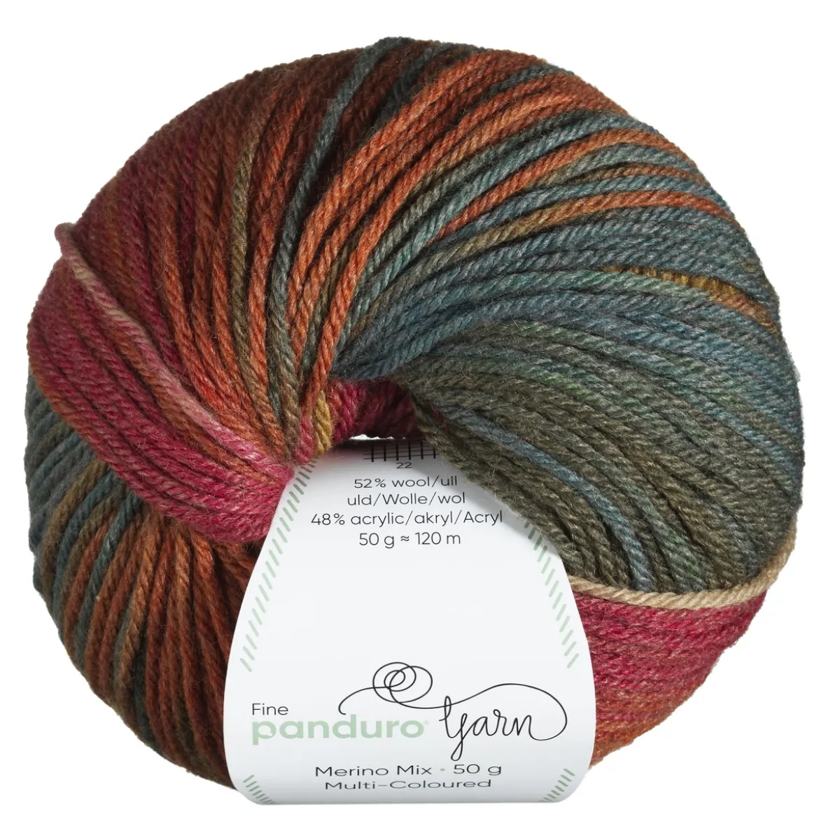 Garn Merino Mix Multi-Coloured 50g pastell