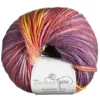 Garn Merino Mix Multi-Coloured 50 g lilla og gul