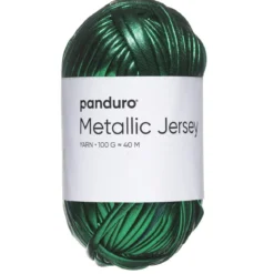Garn Metallic Jersey 100 g grønn