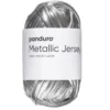 Garn Metallic Jersey 100 g sølv