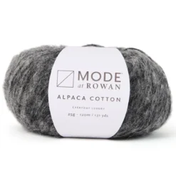 Garn Mode at Rowan Alpaca Cotton 25 g – Charcoal melange 012