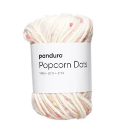 Garn Popcorn Dots 50 g rosa
