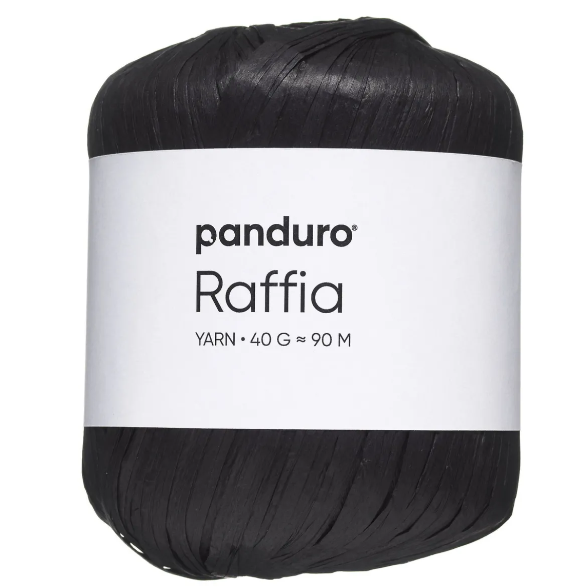 Garn Raffia 40 g svart