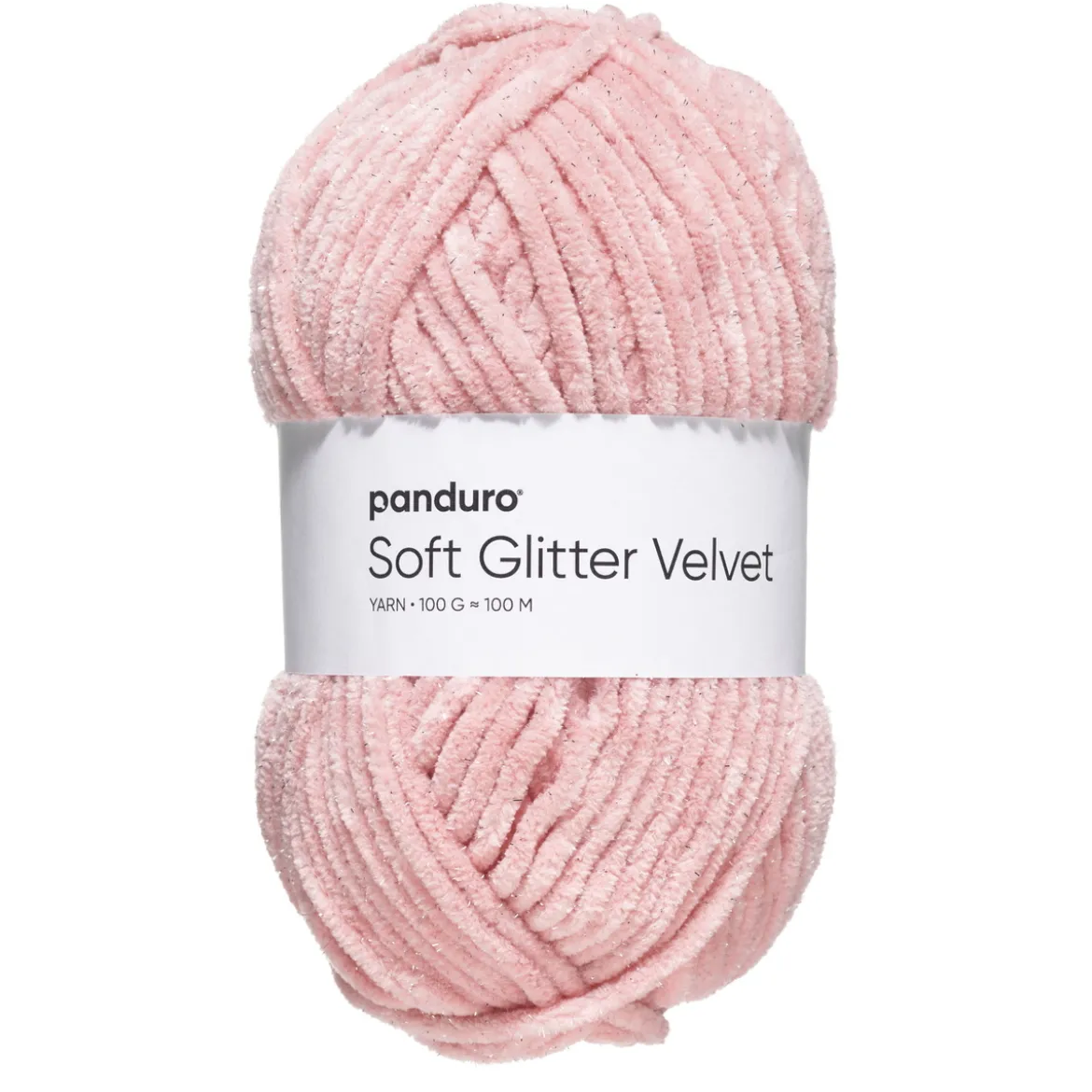 Garn Soft Glitter Velvet 100 g rosa