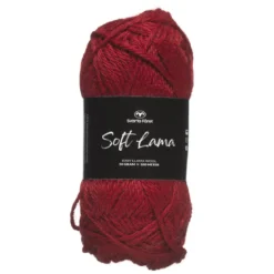 Garn Soft Lama 50 g rød – Goji berry 45