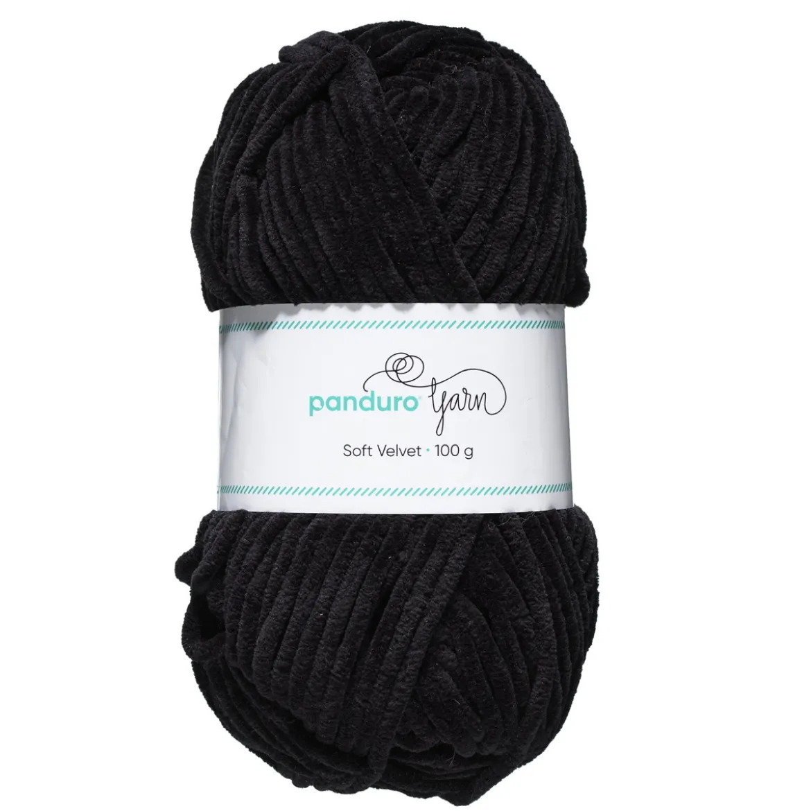 Garn Soft Velvet 100 g svart