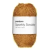 Garn Sparkly Scrubby 50 g lysebrun