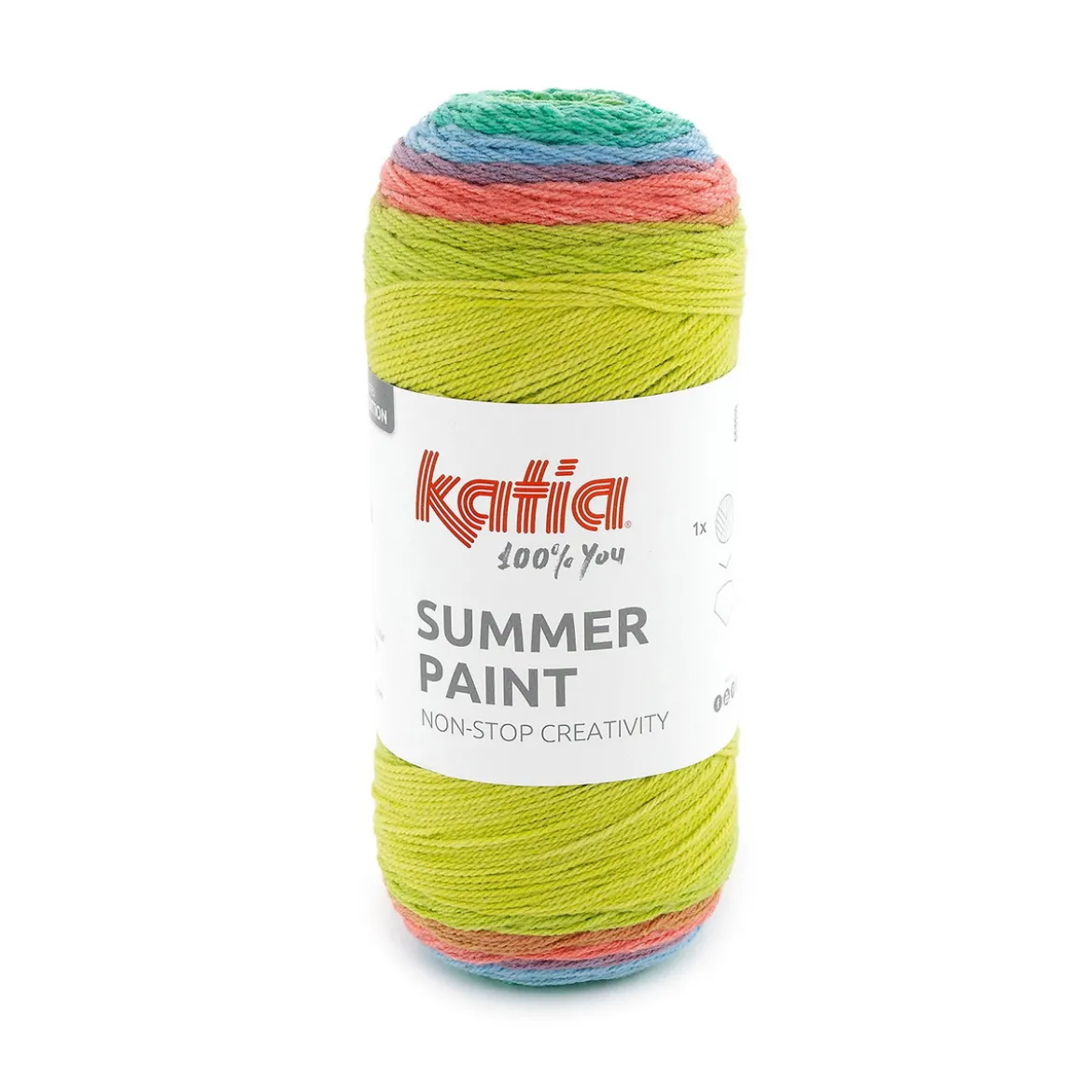 Garn Summer Paint 150 g glade farger (505 på bildet)