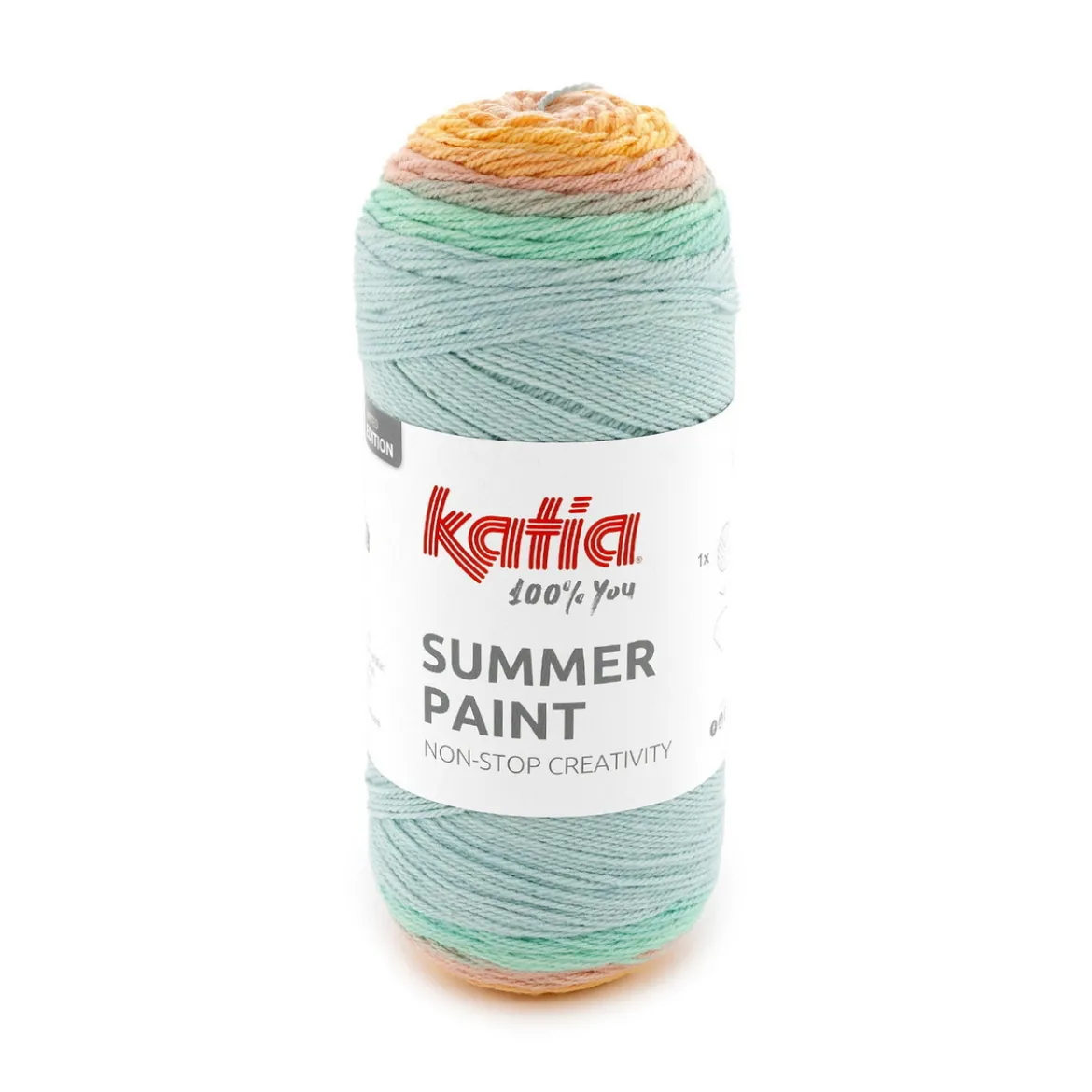 Garn Summer Paint 150 g rosa turkis (501 på bildet)