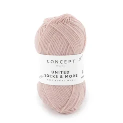 Garn United Socks 25 g lyserosa