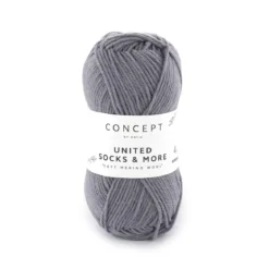 Garn United Socks 25 g mellomgrå