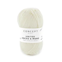 Garn United Socks 25 g offwhite