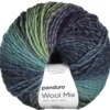 Garn Wool Mix 100 g blå grønn