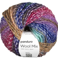 Garn Wool Mix 100 g regnbue