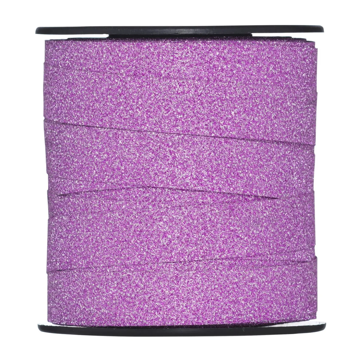 Gavebånd 25 meter på rull, 1 cm bredt – glitter rosa