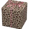 Gavepapir på rull 10 m × 57 cm – beige papir med leopardmønster