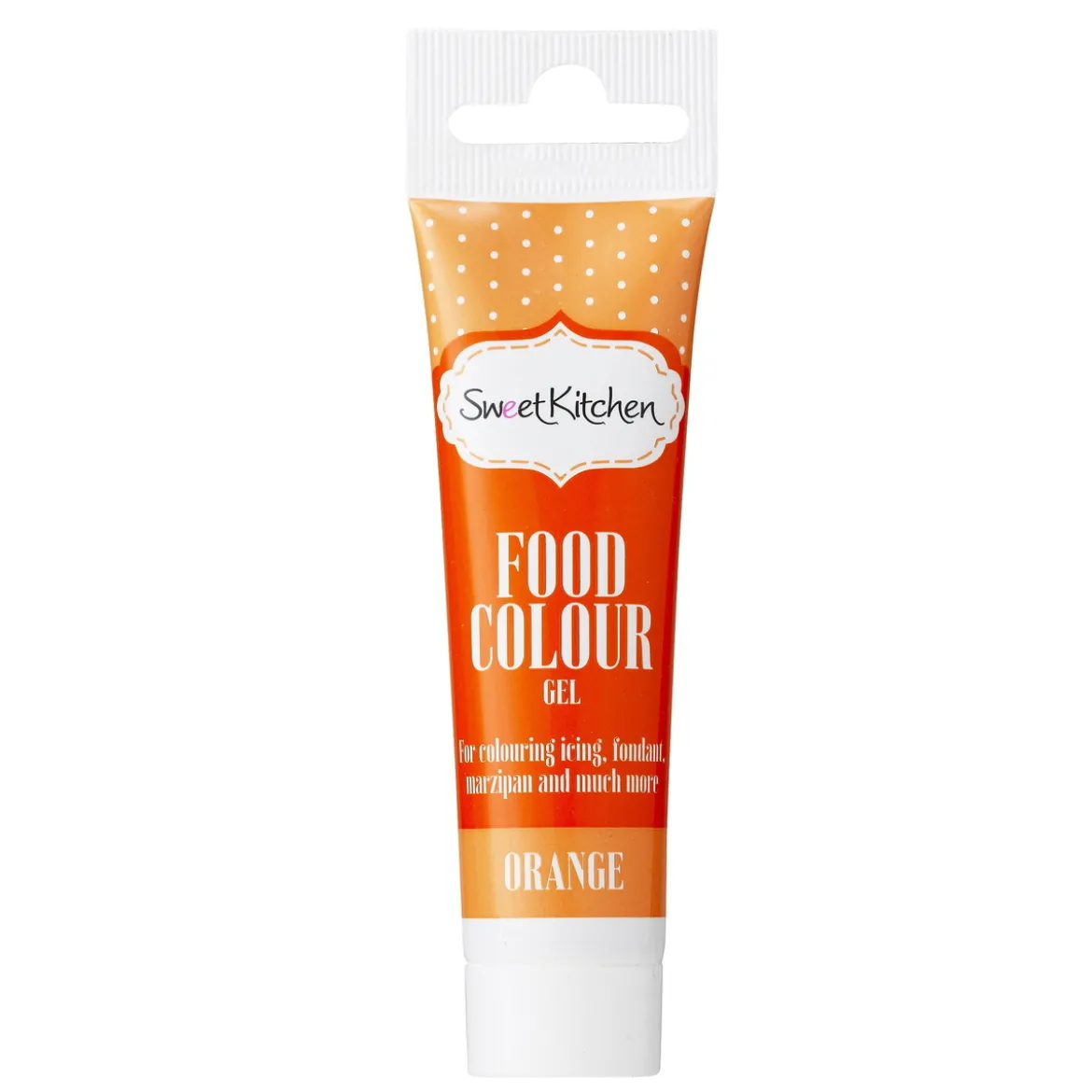 Geléfarge, spiselig næringsmiddelfarge til baking, oransje 25 g