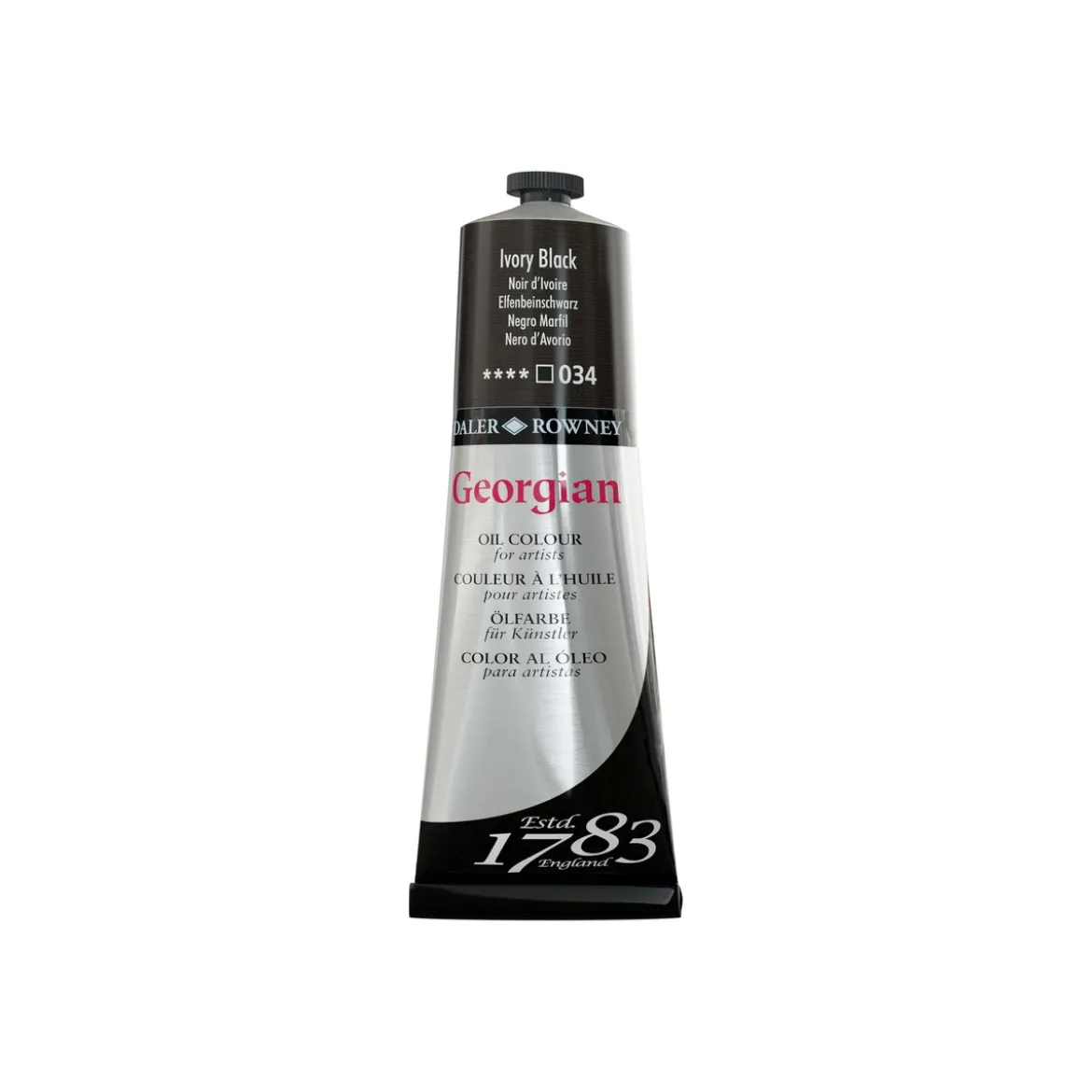 Georgian Oil Colour oljemaling 225 ml Ivory Black 034