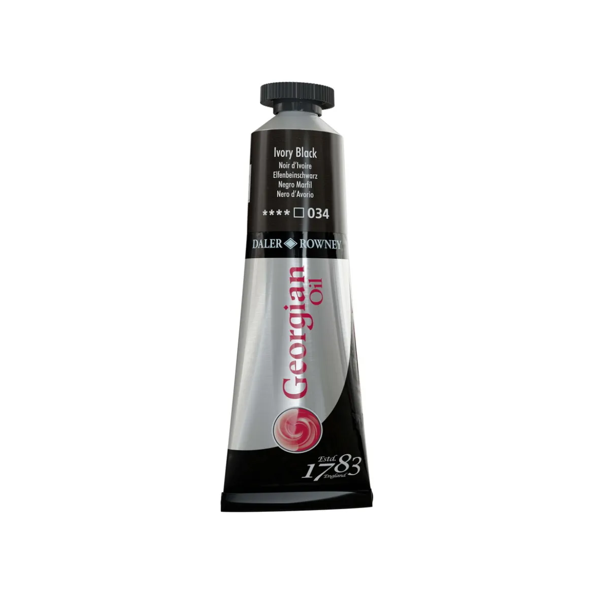 Georgian Oil Colour oljemaling 38 ml Lamp Black 035
