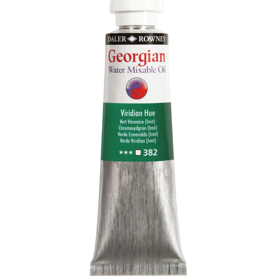 Georgian Water Mixable Oil Colour, vannløselig oljemaling 37 ml Viridian Hue 382