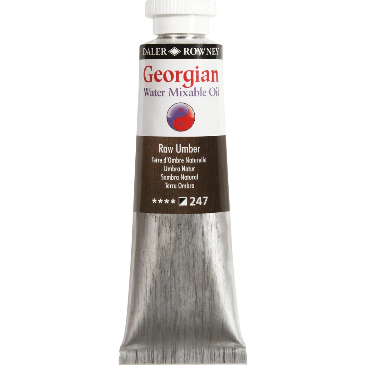 Georgian Water Mixable Oil Colour, vannløselig oljemaling 37 ml Raw Umber 247