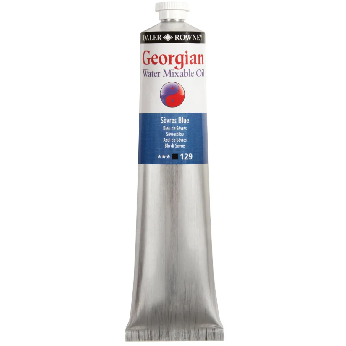 Georgian Water Mixable Oil Colour, vannløselig oljemaling 200 ml Sèvres Blue 129