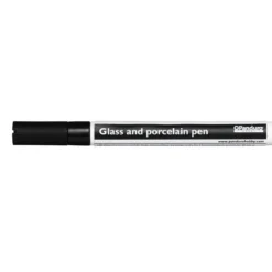 Glass- og porselenspenn svart