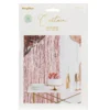 Glitterforheng i skinnende rosa metallic, bredde 100 cm, lengde 200 cm